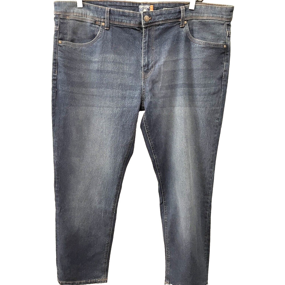 Copper & Oak mens size 42" x 30" Stretch Denim Jeans Straight‎ Leg Relaxed NWT